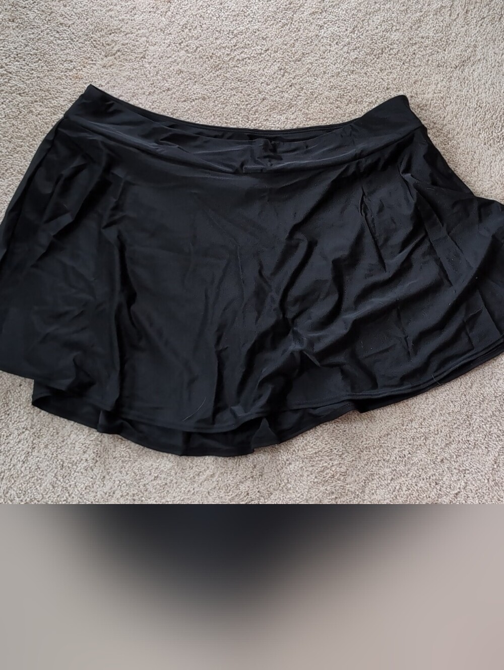 Black Swim Skater Skirt - Flattering Flare